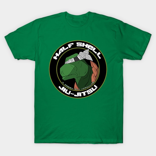 Half Shell BJJ - White T-Shirt by HalfShellTees